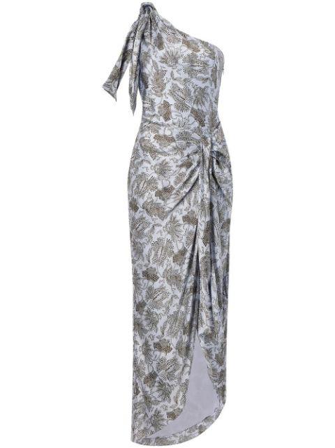 Gretchen floral-print asymmetric dress by CINQ A SEPT