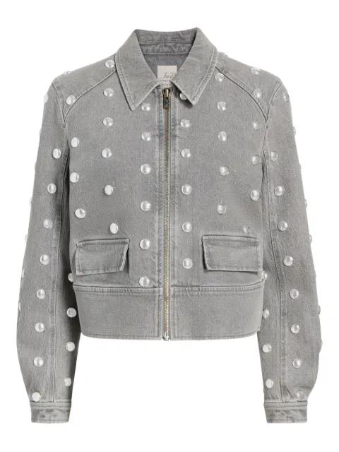 Harriet studded denim jacket by CINQ A SEPT
