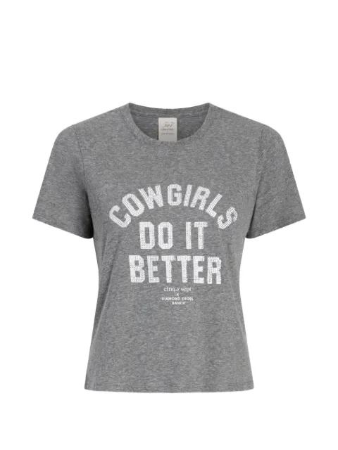 Heatset Cowgirls short-sleeve T-shirt by CINQ A SEPT