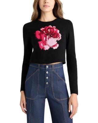 Heritage Rose Cropped Sweatshirt by CINQ A SEPT