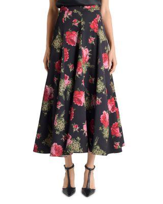 Hilda Baroque Roses Skirt by CINQ A SEPT