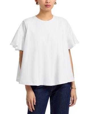 Jane Flutter Sleeve Top by CINQ A SEPT