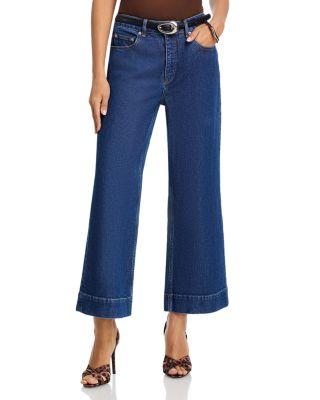 Joey Wide Leg Ankle Jeans in Tide by CINQ A SEPT