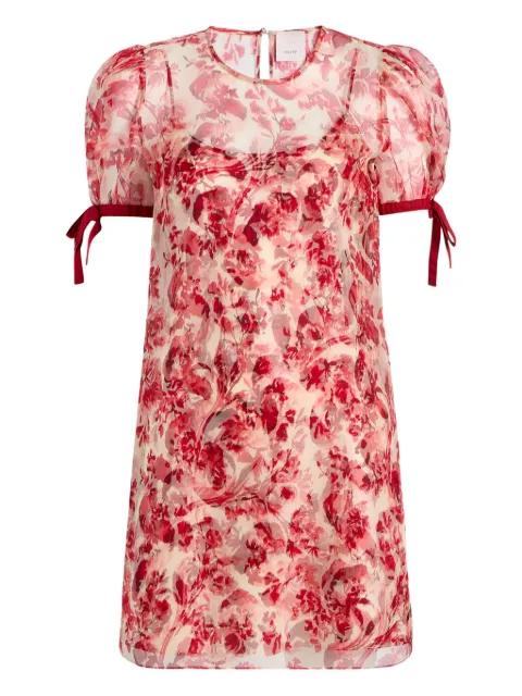 Junette puff-sleeve floral-print mini dress by CINQ A SEPT