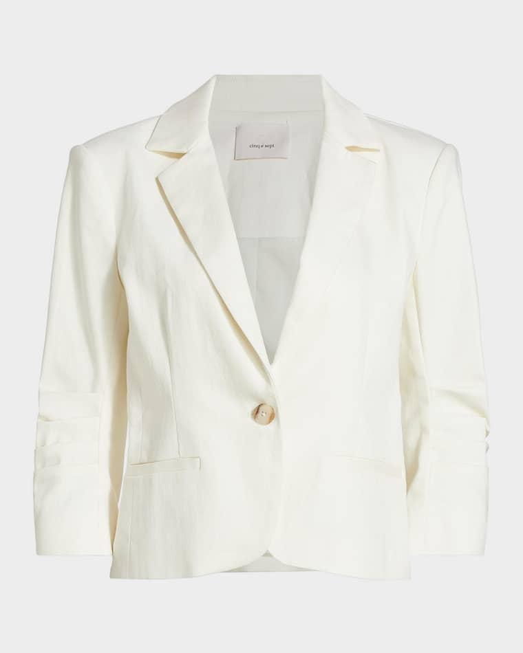 Khloe Denim Le Petit Blazer by CINQ A SEPT