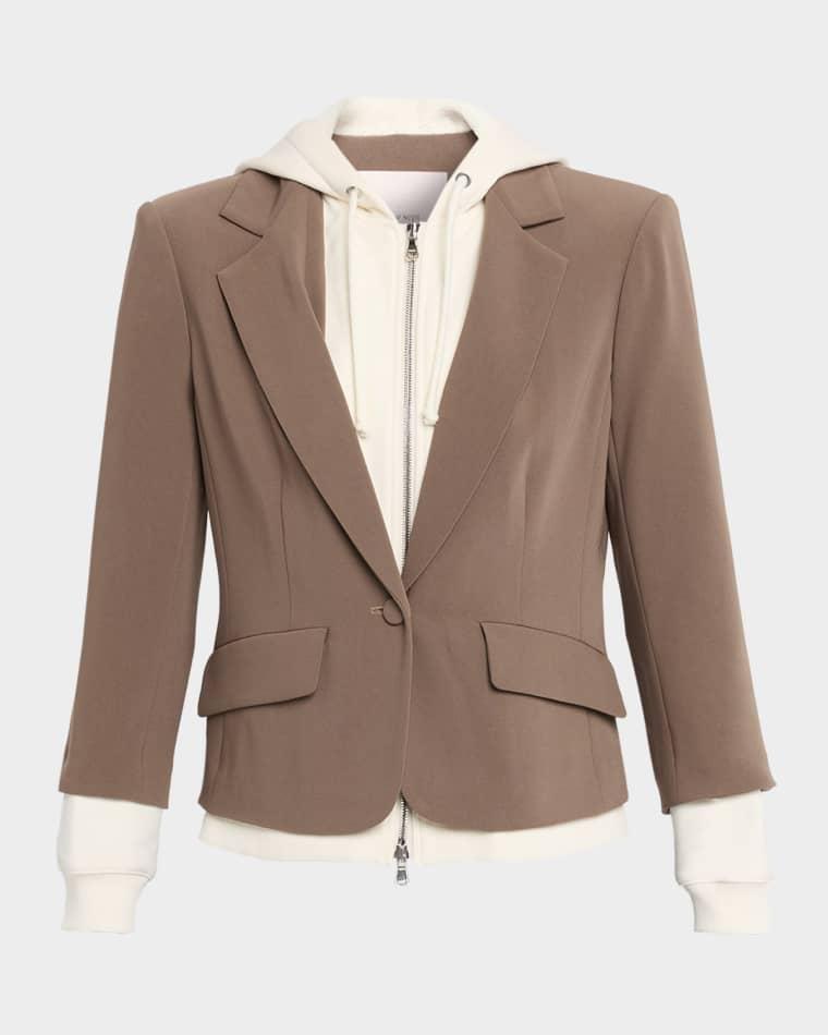 Khloe Le Petit Zip-Front Blazer by CINQ A SEPT