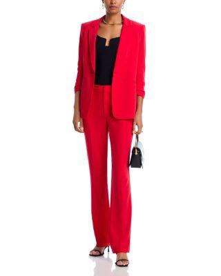Khloe Ruched Cuff Blazer & Kerry Straight Leg Pants by CINQ A SEPT