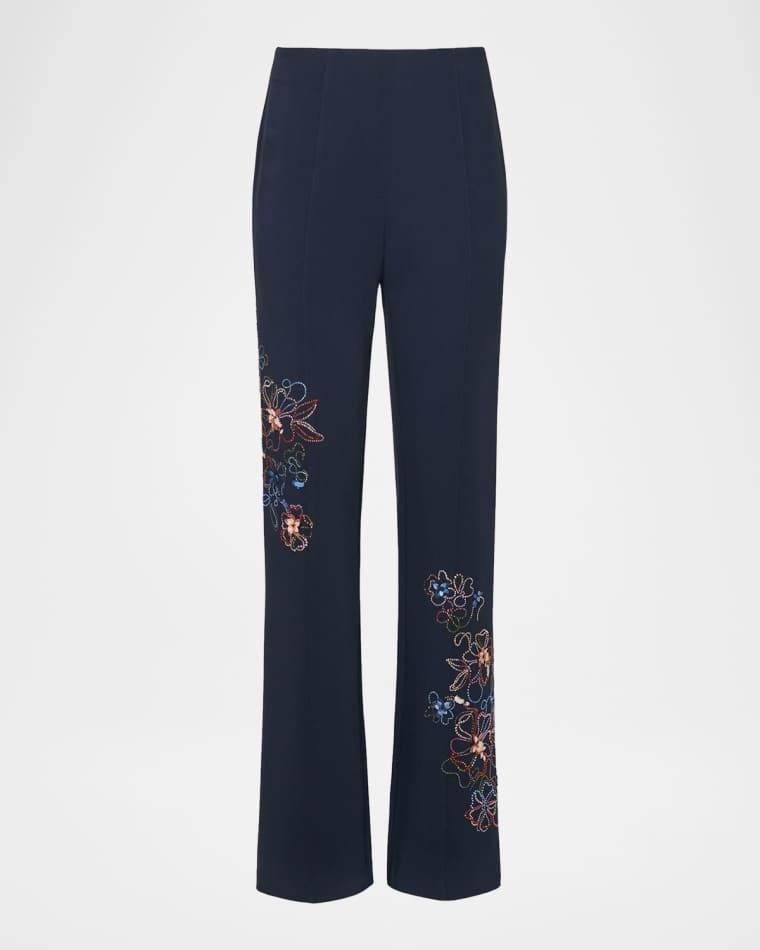 Kingsley Blooming Linework Pants by CINQ A SEPT