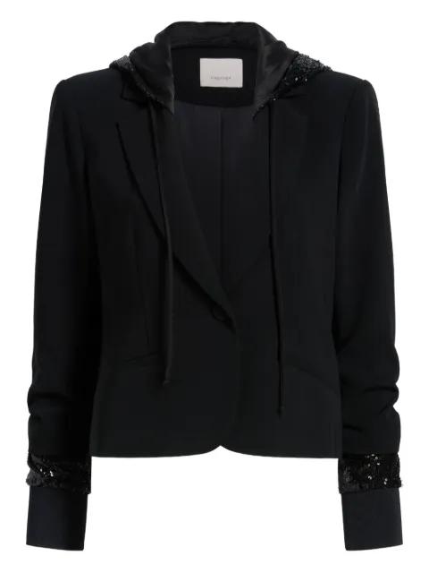 Le Petit Khloe sequin hoodied jacket by CINQ A SEPT