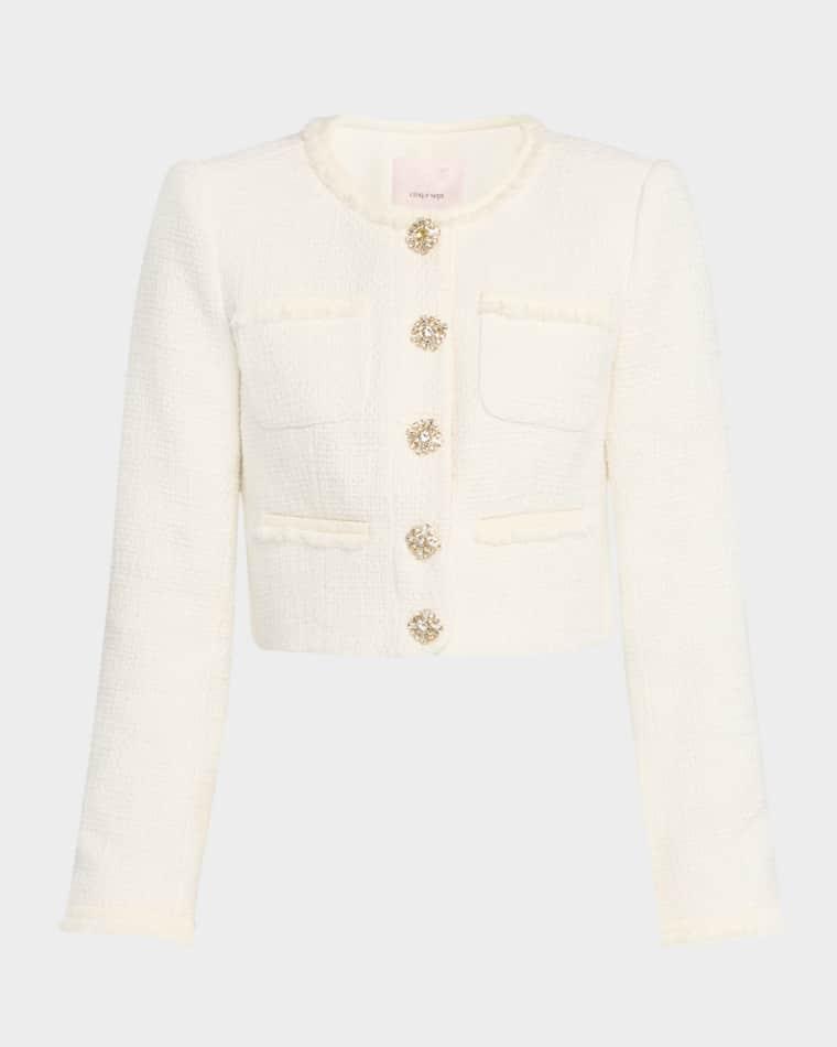 Linda Cropped Tweed Jacket by CINQ A SEPT