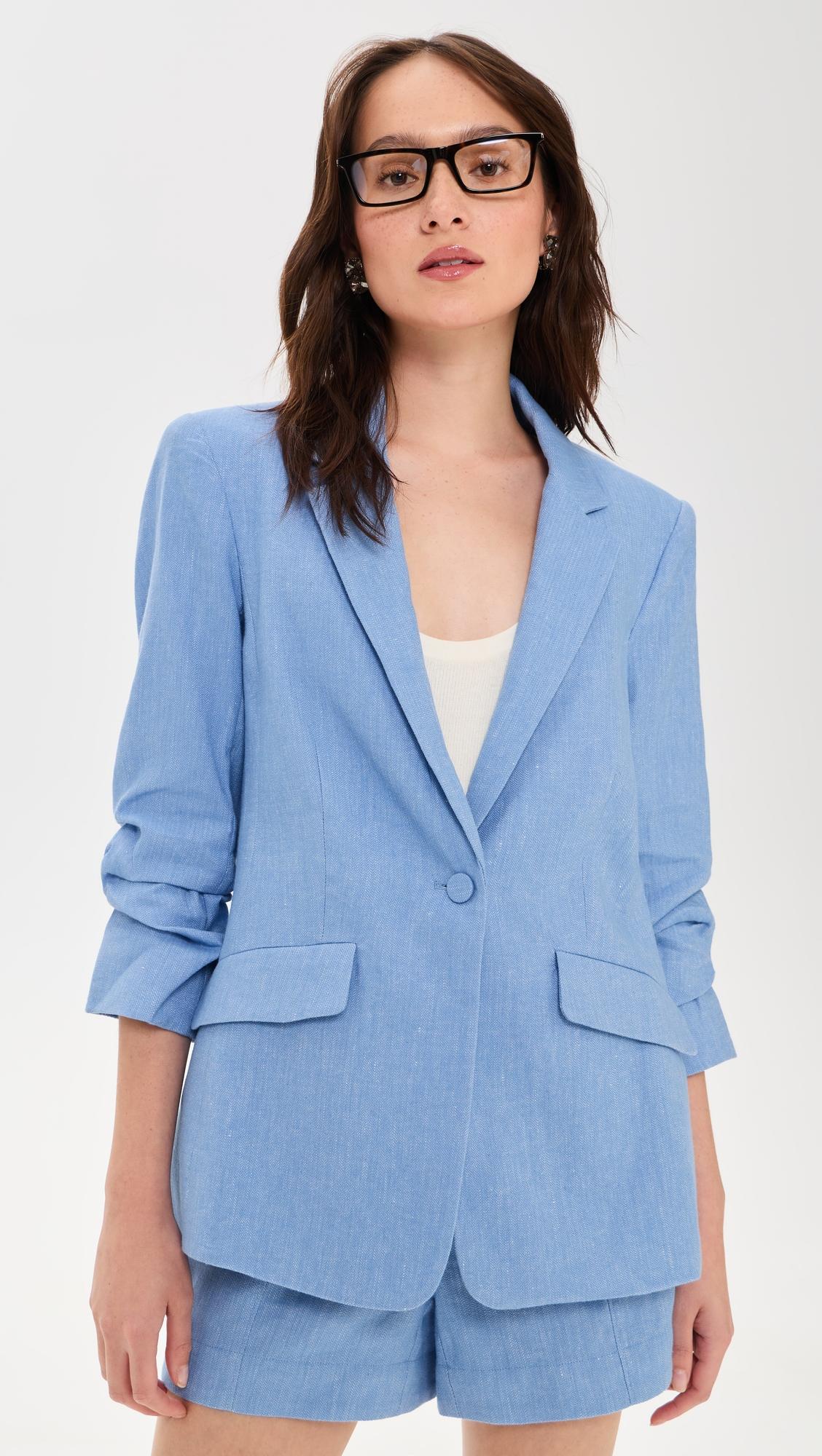 Linen Suiting Kylie Blazer by CINQ A SEPT