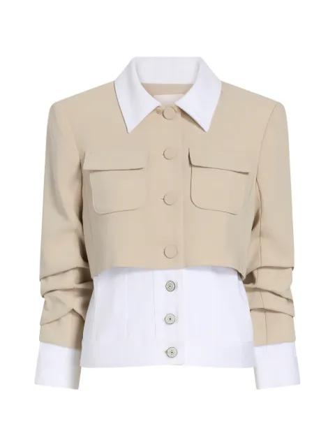 Lorraine collared pocket jacket by CINQ A SEPT