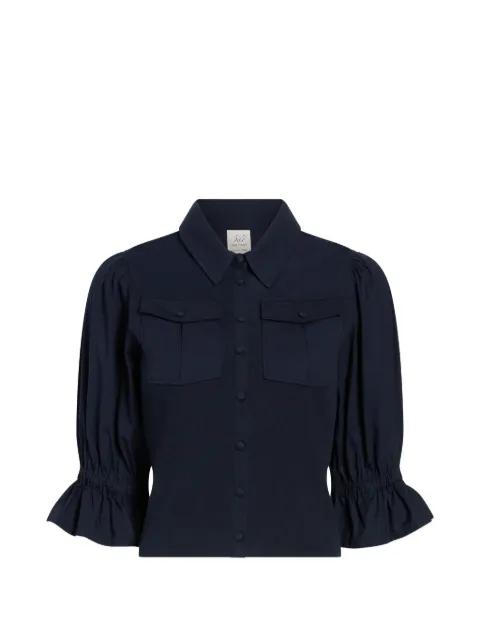 Lyric ruffled pocket shirt by CINQ A SEPT