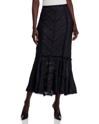 Maceio Textured Midi Skirt by CINQ A SEPT
