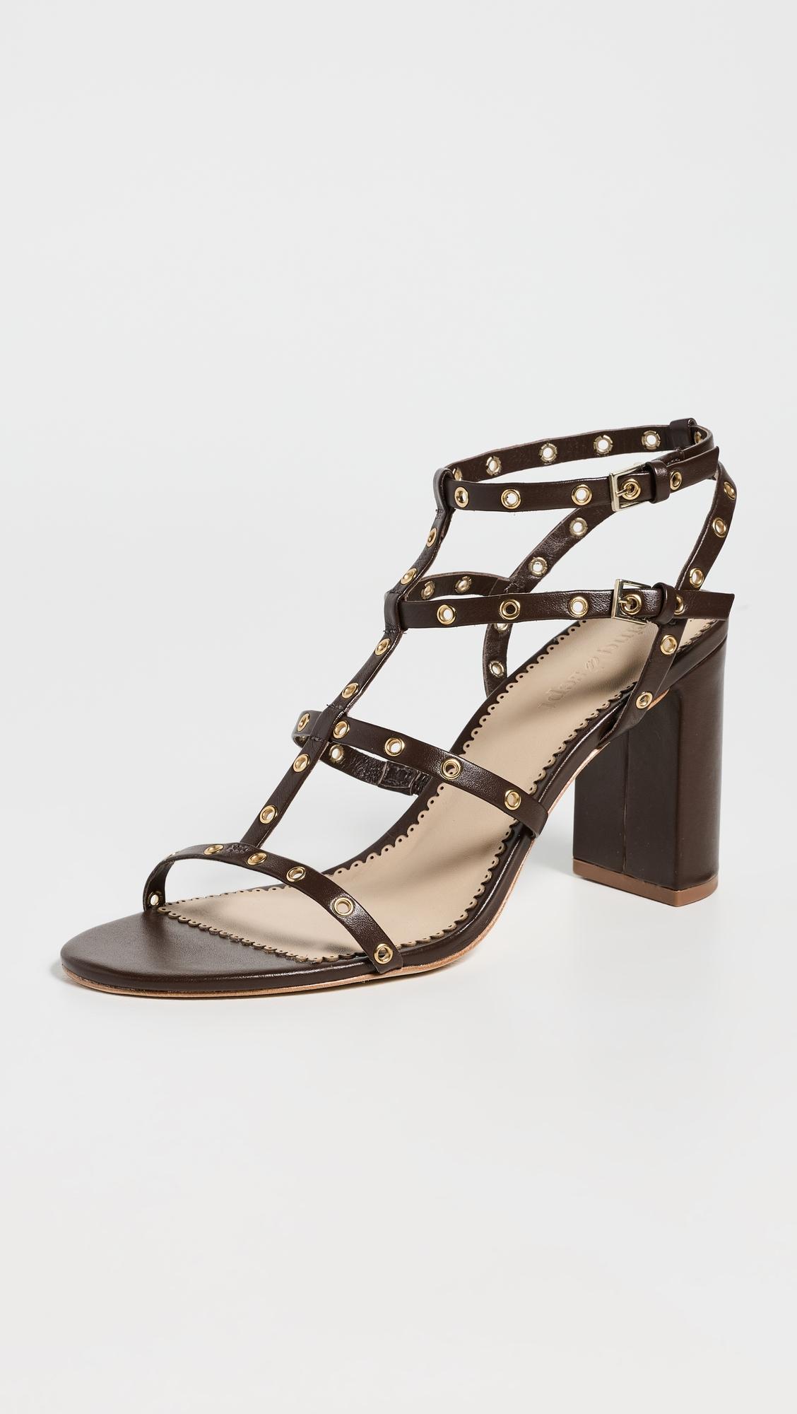 Maisie Strappy Grommet Sandals by CINQ A SEPT
