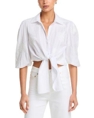 Marianna Embroidered Top by CINQ A SEPT