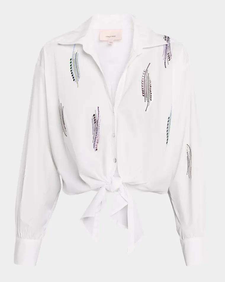 Marianna Paillette Whirl Top by CINQ A SEPT