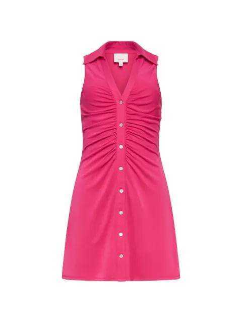 Melinda ruched button-up dress by CINQ A SEPT