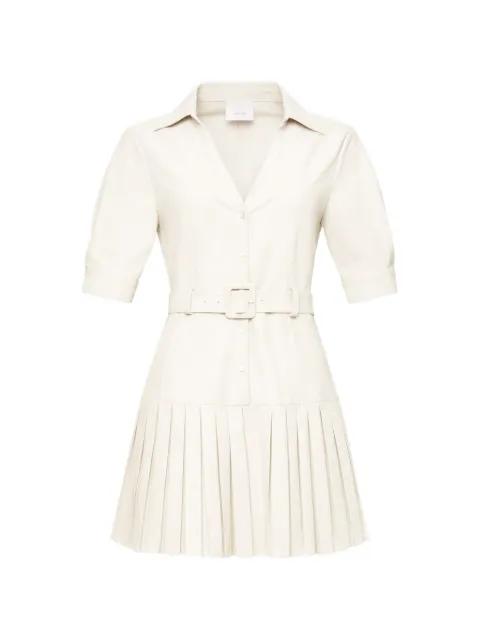 Moriah pleated belted mini dress by CINQ A SEPT