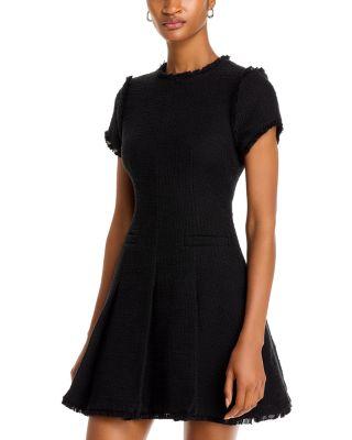 Nova Fringe Trim Boucl&eacute; Mini Dress by CINQ A SEPT