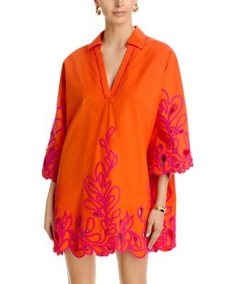 Paisley Bloom Embr Arcia Kaftan Dress by CINQ A SEPT