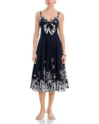Paisley Bloom Embroidered Dress by CINQ A SEPT