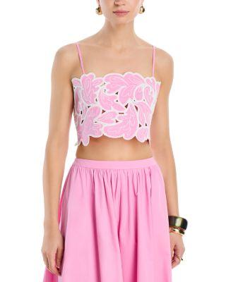 Paisley Bloom Embroidered Top by CINQ A SEPT