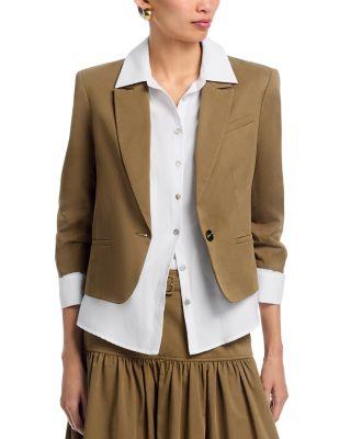 Peri Ruched Sleeve Jacket by CINQ A SEPT