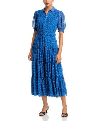 Pin Dot Halbini Midi Dress by CINQ A SEPT