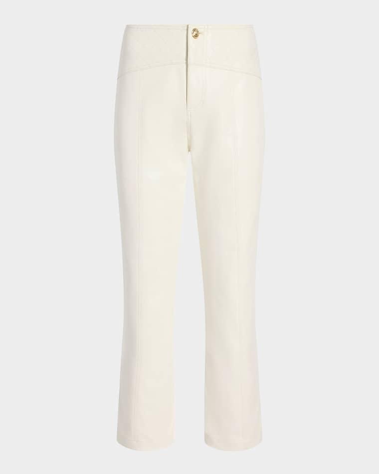 Quilted Vegan Leather Pants by CINQ A SEPT