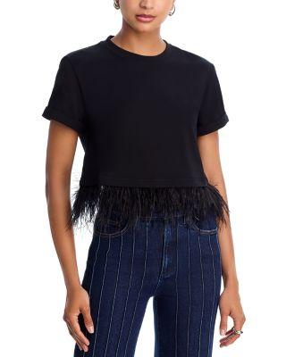 Short Sleeve Cropped Top by CINQ A SEPT