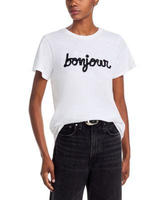 Shrunken Fringe Bonjour Tee by CINQ A SEPT