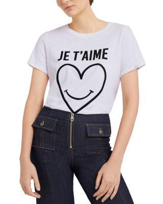 Smiling Heart Graphic Tee by CINQ A SEPT