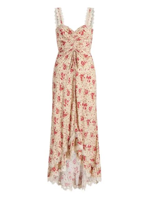 Stevie lace-trimmed floral-print maxi dress by CINQ A SEPT