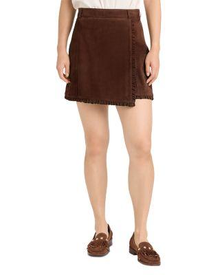 Suede Scotlyn Skirt by CINQ A SEPT