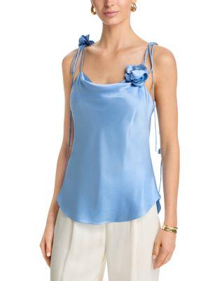 Trailing Flower Marta Silk Camisole Top by CINQ A SEPT