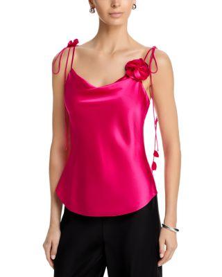 Trailing Flower Marta Silk Camisole Top by CINQ A SEPT