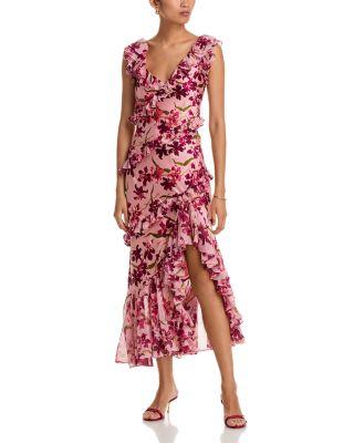 Trailing Hibiscus Ora Dress by CINQ A SEPT