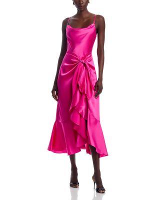 Vivienda Silk Ruffled Dress by CINQ A SEPT