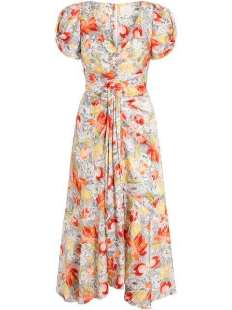 Walker floral-print midi dress by CINQ A SEPT