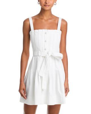 White Denim Mini Branwen Dress by CINQ A SEPT