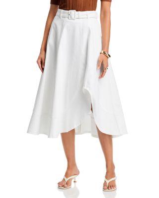 White Denim Zelda Skirt by CINQ A SEPT