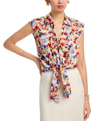Wildflower Bunch Sleeveless Marianna Top by CINQ A SEPT