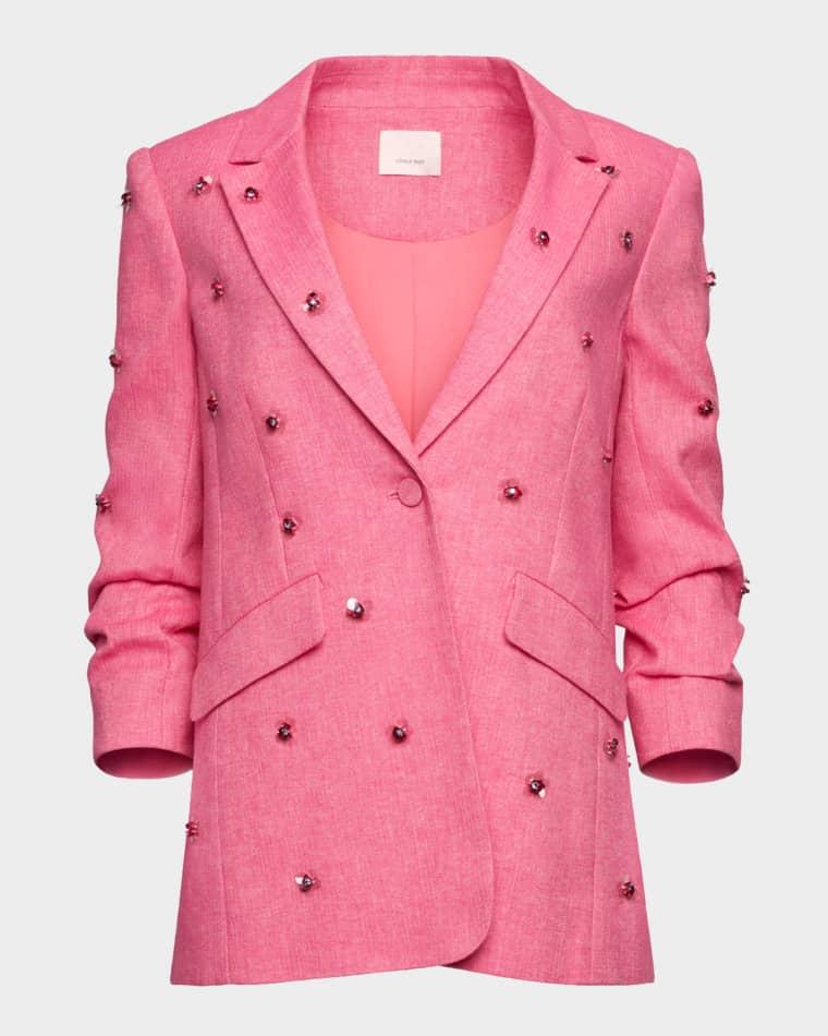 Wildflower Paile Khloe Linen Blazer by CINQ A SEPT