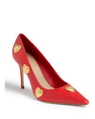Women's Luna Metal Hearts Pumps by CINQ A SEPT