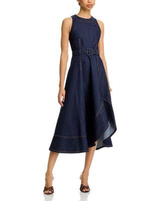 Zelda Denim Midi Dress by CINQ A SEPT