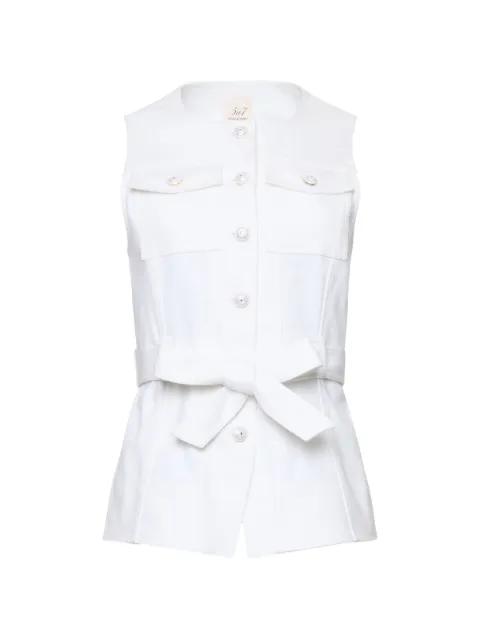 button belted top by CINQ A SEPT