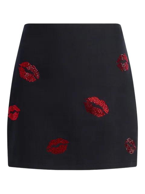 embellished denim mini skirt by CINQ A SEPT