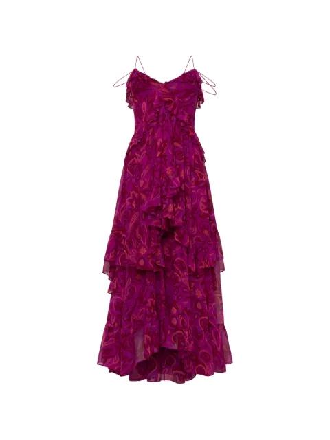 paisley-print ruffled maxi dress by CINQ A SEPT