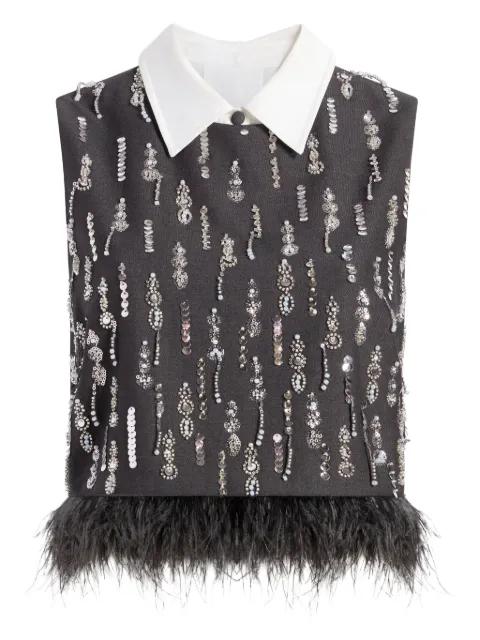 selene sequin top by CINQ A SEPT